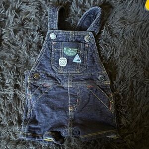 Carter's Dark Blue Kids Overalls with Patches 3M